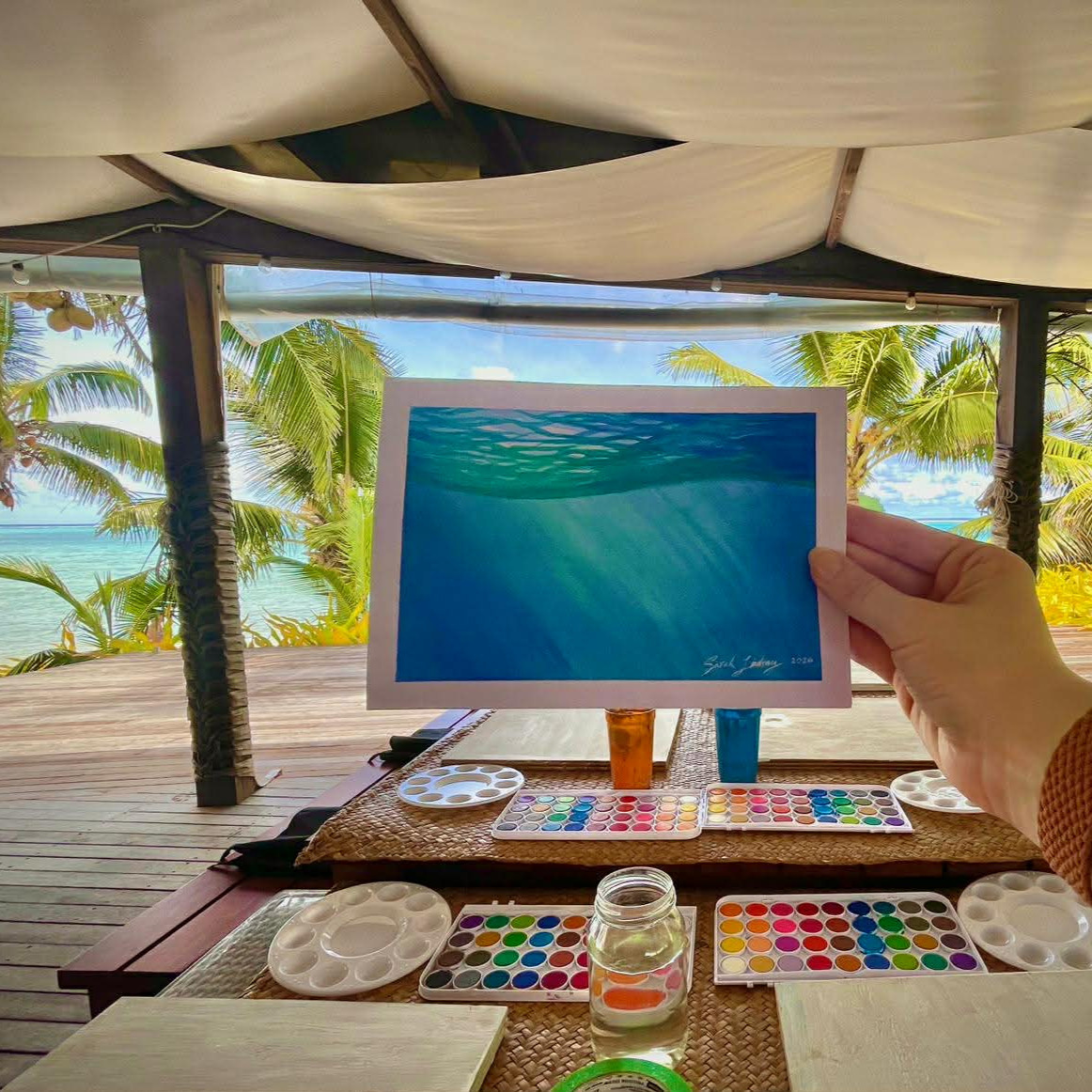 Wine & Watercolour Class